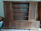 Massief eiken buffetkast - 270x198x44 cm, Ophalen, Gebruikt, Met deur(en), Eikenhout