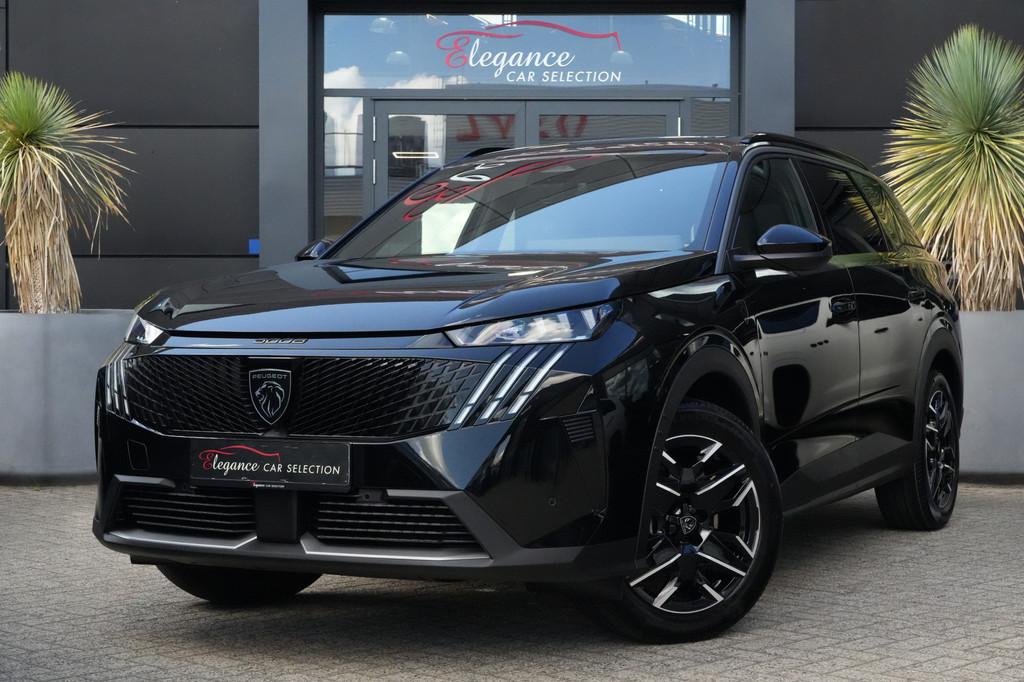 Peugeot 5008 1.2 Hybrid 145 GT 7p 145pk Stoelverwarming/Navi, 145 pk, Gebruikt, 1199 cc, Zwart