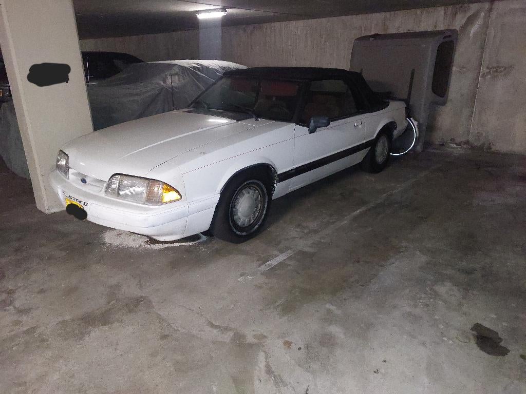 Ford Mustang Cabrio '89, Auto's, Ford Usa, Particulier, Mustang, Benzine, Cabriolet, Automaat, Wit, Overige kleuren, Stof