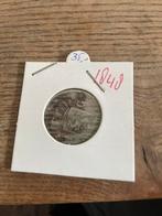 Nederlandse gulden 1848 - Koning Willem II, 1 gulden, Zilver, Ophalen of Verzenden, Losse munt