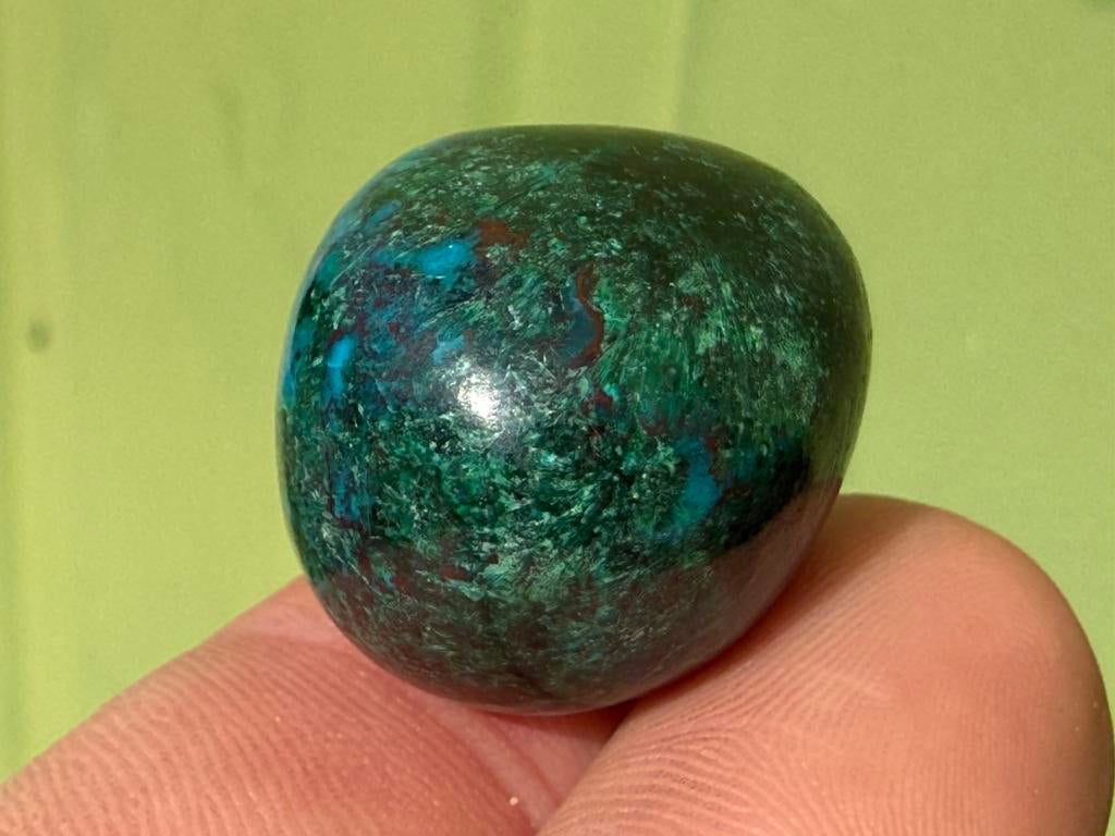 Malacolla - Chrysocolla met Malachiet edelstenen mineralen, Ophalen of Verzenden, Mineraal