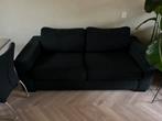 Zwarte stoffen bank, Huis en Inrichting, Banken | Bankstellen, Ophalen, Gebruikt, 150 tot 200 cm, Tweepersoons