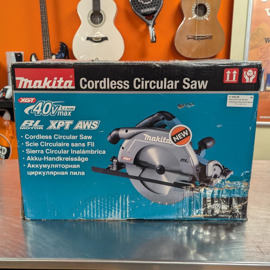 Makita HS011GZ 40V Max Cirkelzaag 270mm Body NIEUW, Makita, Nieuw, Support@makita.com, Makita Corporation, 3-11-8, Sumiyoshi-cho, 
Anjo, Aichi 446-8502
Japan