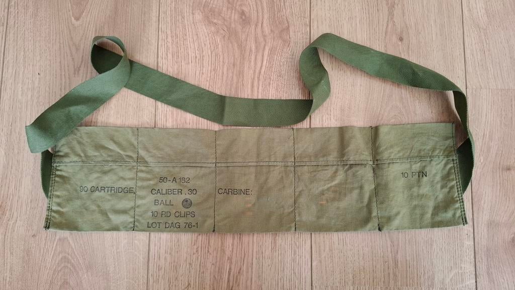 Bandolier caliber.30, Ophalen of Verzenden, Landmacht, Nederland