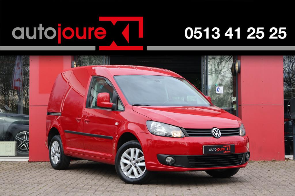 Volkswagen Caddy 1.6 TDI DSG Automaat | Origineel NL | Airco, Auto's, Bestelauto's, Euro 5, Stof, Gebruikt, Zwart