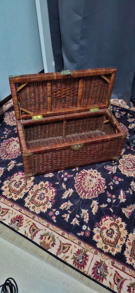 Rieten kist, Huis en Inrichting, Ophalen of Verzenden, 50 tot 100 cm, Minder dan 50 cm, Minder dan 50 cm