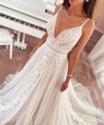 Trouwjurk maat 40 open rug blush nude, Ophalen of Verzenden, Zo goed als nieuw, Beige, Trouwjurk