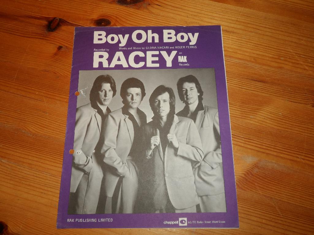 Boy oh boy - racey - macari / ferraris, Muziek en Instrumenten, Gebruikt, Gitaar, Ophalen of Verzenden, Artiest of Componist