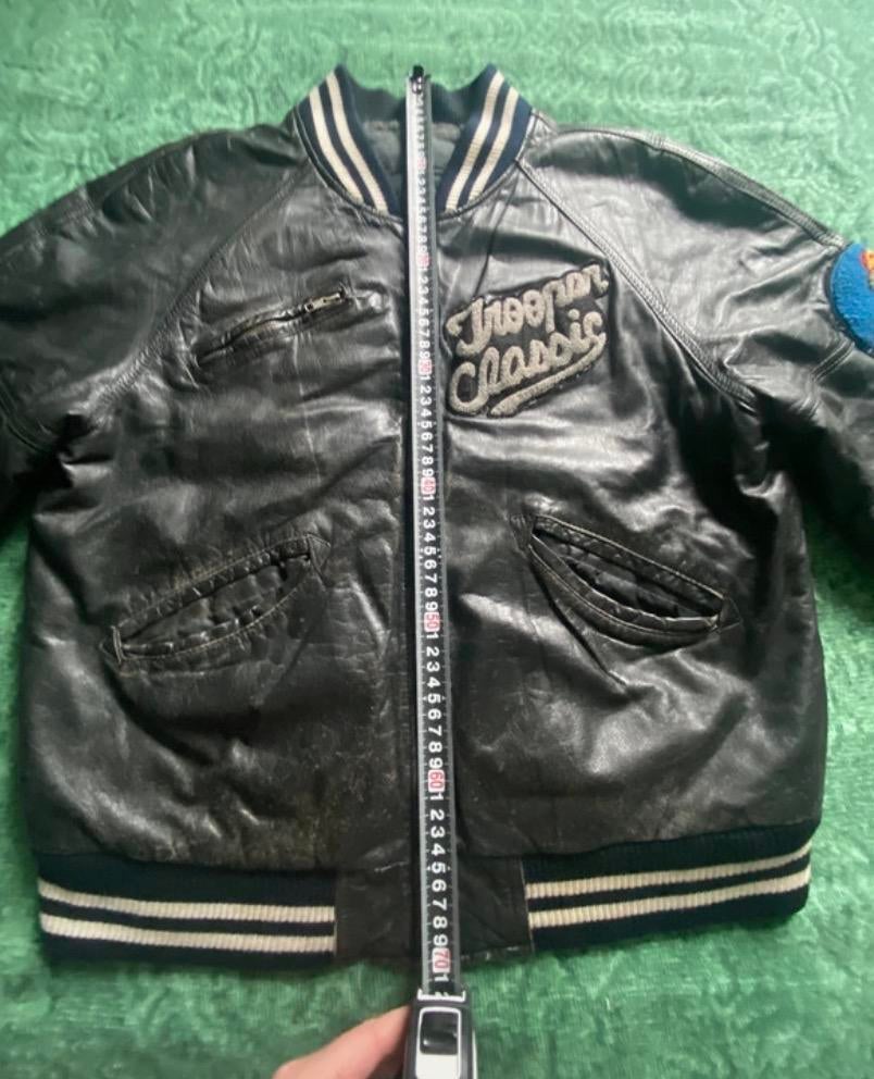 Troop Trooper All Sports Leren Jas Maat L, Ophalen of Verzenden, Gedragen, Maat 52/54 (L), Zwart