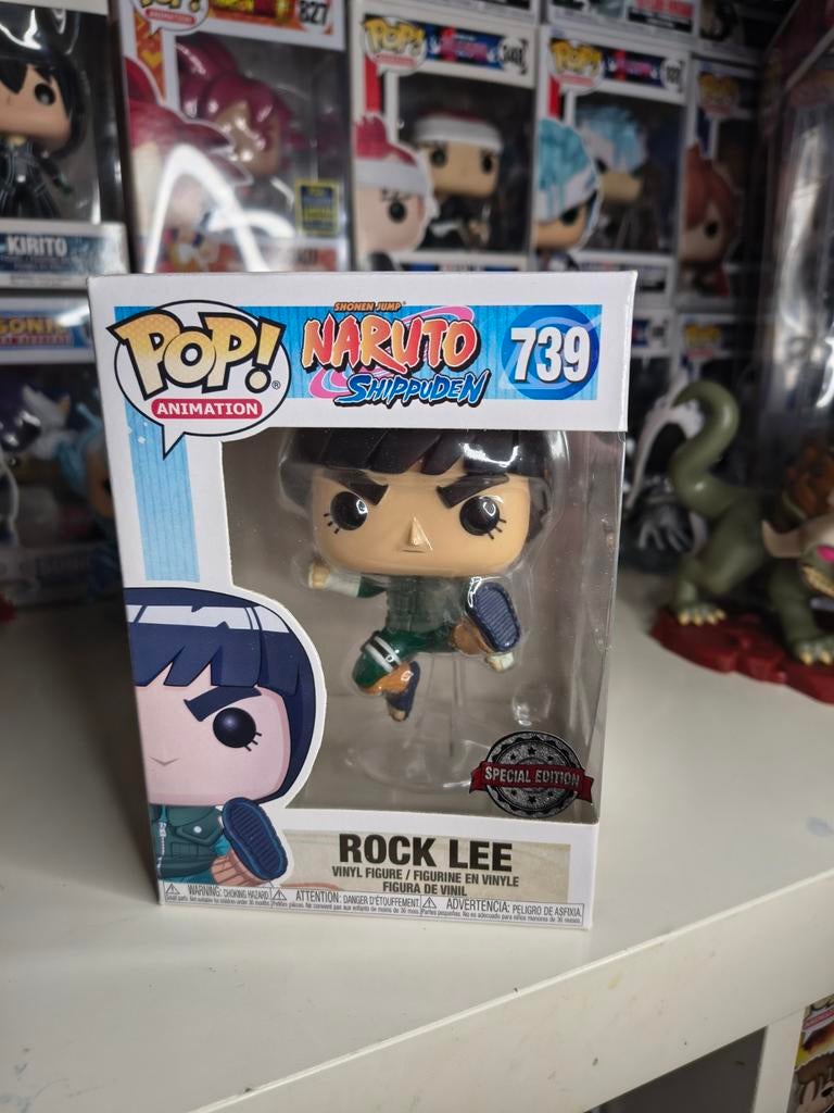 Funko Pop! Animation Naruto Shippuden Rock Lee #739, Ophalen of Verzenden, Zo goed als nieuw