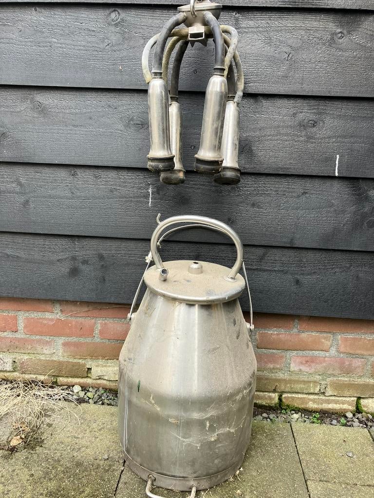 Complete rvs Oude melkbus, Tuin en Terras, Tuinwanddecoratie, Ophalen, Gebruikt