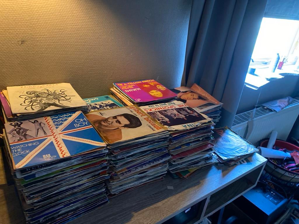 Grote collectie singles/vinyl platen (jaren '60 - '80), Gebruikt, 7 inch, Single, Ophalen of Verzenden
