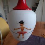 Glazen Sixties Lamp Touwtjespringende Meisjes Afrika, Verzenden, Minder dan 50 cm