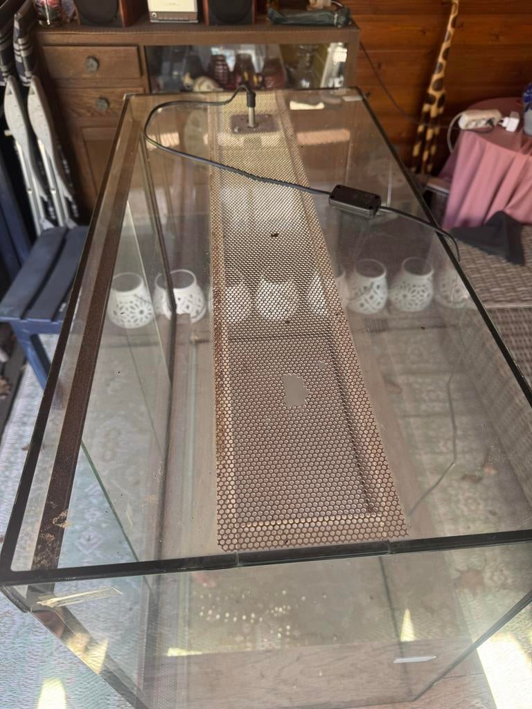 Terrarium 80l 60h 40d, Dieren en Toebehoren, Ophalen, Gebruikt, Terrarium of Paludarium