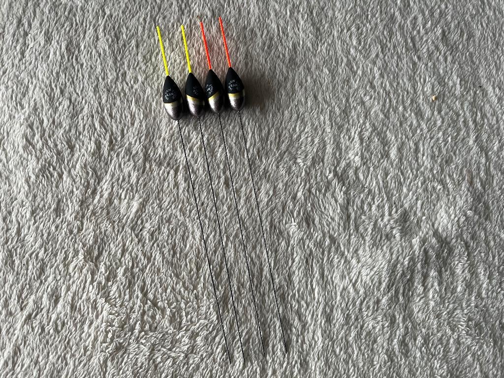 adv 363 / NIEUW set 4 dobbers TUBERTINI 3,50gr, Watersport en Boten, Ophalen of Verzenden, Nieuw, Dobber of Lood