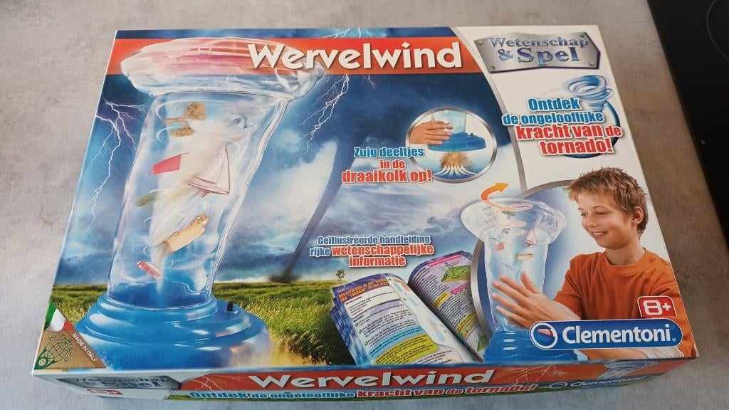 Clementoni wetenschappelijke kit: wervelwind, Ophalen, Zo goed als nieuw, Ontdekken