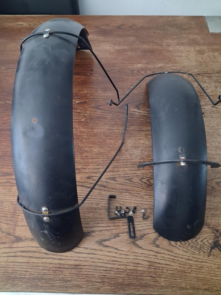 Twee zwarte fatbike spatborden, Ophalen of Verzenden, Gebruikt, Overige typen, Overige merken