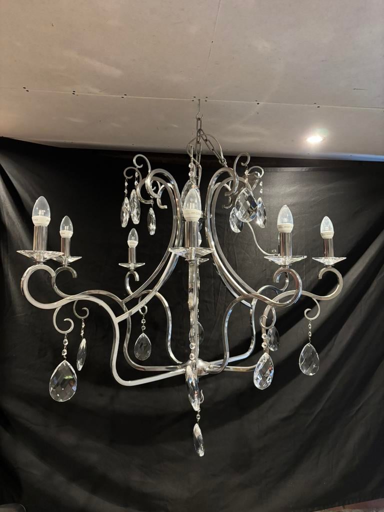 Grote kroonluchter met 8 armen, Ophalen, Gebruikt