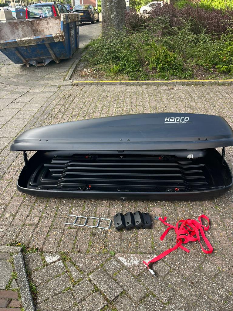 Hapro Rider Dakkoffer Zwart, Auto diversen, Dakkoffers, Ophalen, Zo goed als nieuw