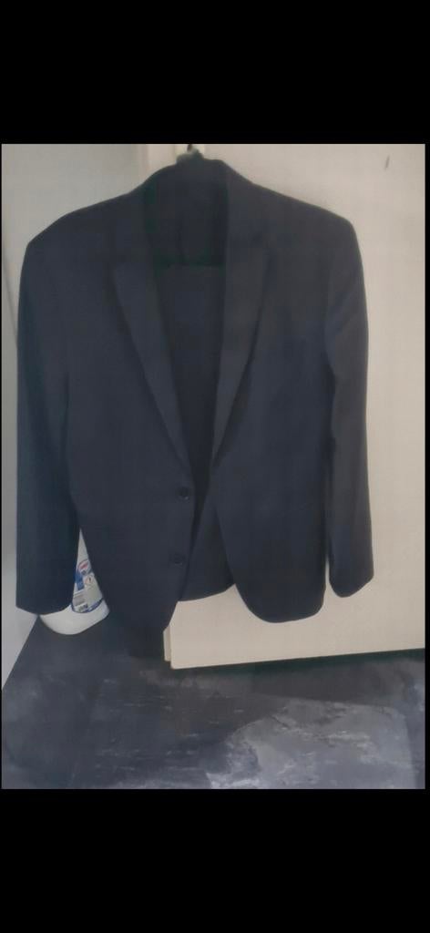 Heren pak (zara)maat 42, Kleding | Heren, Kostuums en Colberts, Ophalen of Verzenden, Zo goed als nieuw, Blauw
