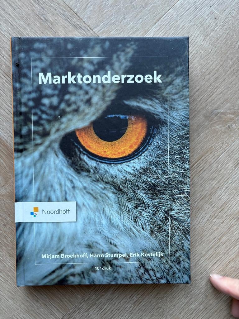 Marktonderzoek, Boeken, Zo goed als nieuw, Noordhoff Uitgevers, Beta, HBO