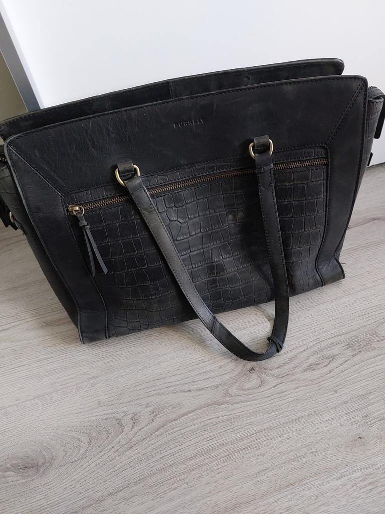 Burkely laptoptas zwart 15 inch, Computers en Software, Laptoptassen, Ophalen of Verzenden, 15 inch