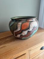 Gouda plateel vaas van 34cm diameter, Ophalen of Verzenden