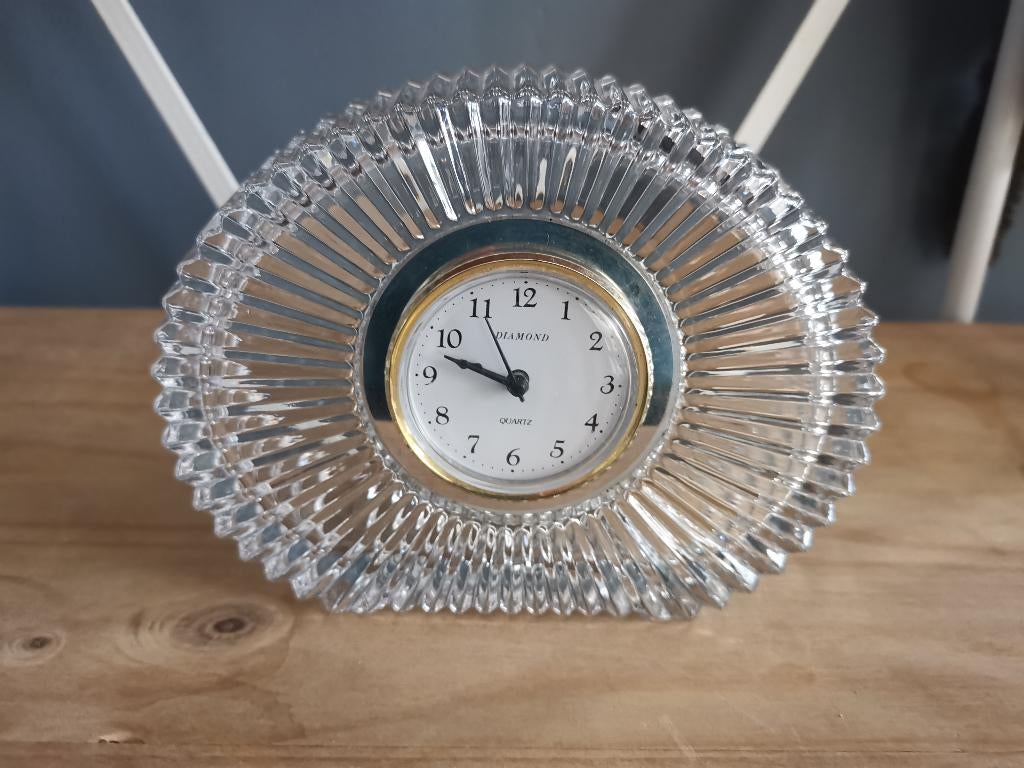 Kristallen decoratieve tafelklok Soga Japan – werkt niet, Huis en Inrichting, Woonaccessoires | Klokken, Ophalen of Verzenden
