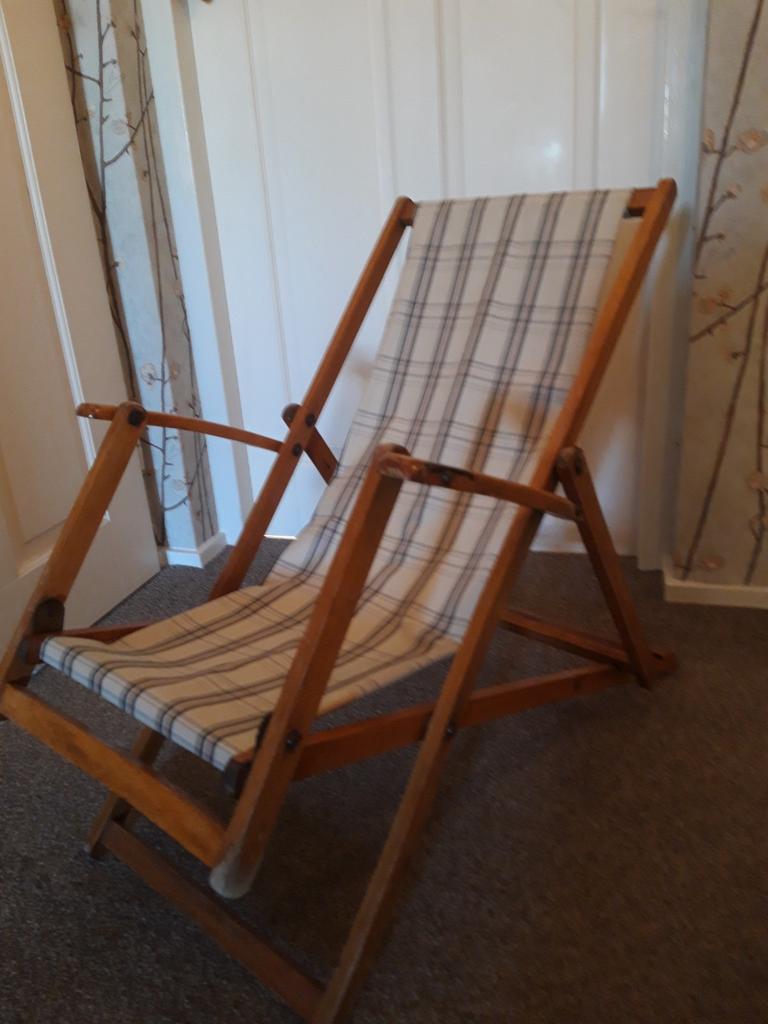 Vintage kinder strandstoel - Opvouwbaar, Ophalen