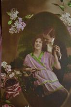 frankrijk 1921 man vrouw verliefd rose seringen, Ophalen of Verzenden, 1920 tot 1940, Gelopen, Sterren en Beroemdheden