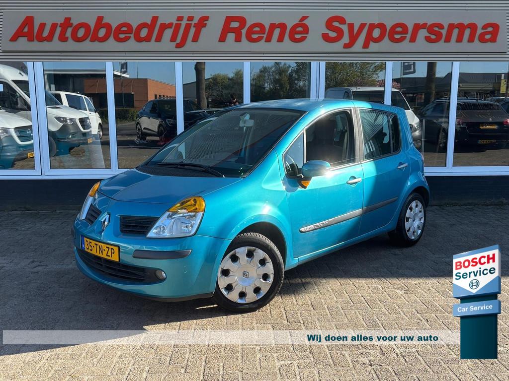 Renault Modus 1.6-16V Authentique Basis | trekhaak | Airco |, Voorwielaandrijving, Zwart, 4 cilinders, Blauw