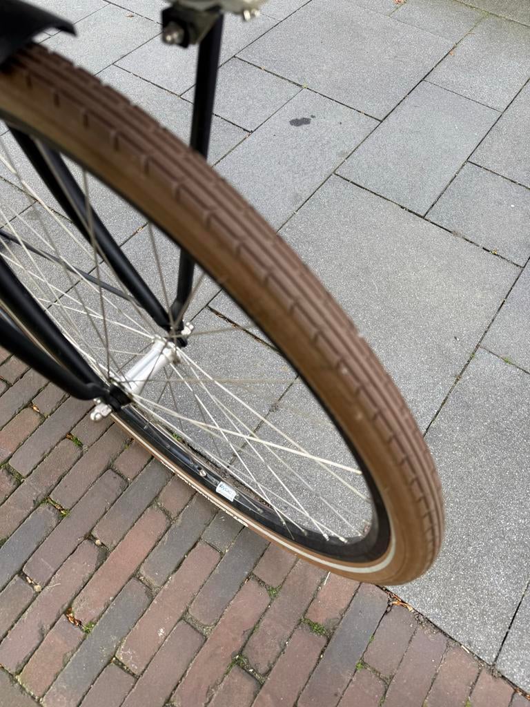 Cortina mamafiets met mand en fietstassen, Gijpsvintage, Info@gijpsvintage.nl, Trommelrem, Ophalen