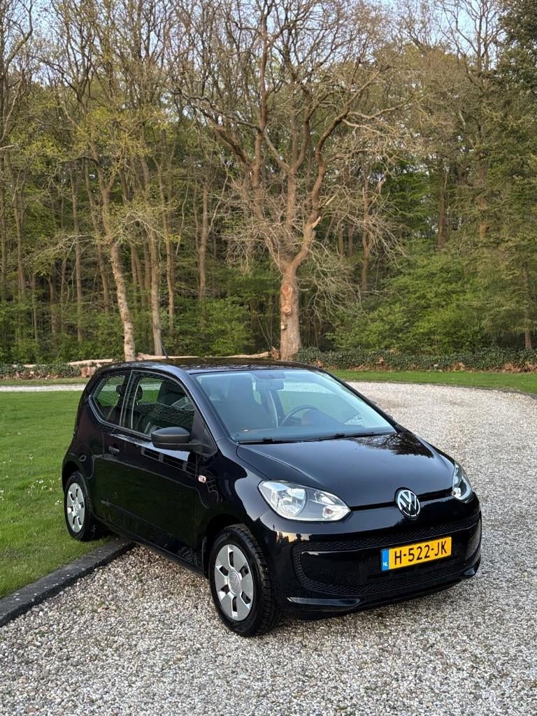Volkswagen up! 1.0 44KW 2012 Zwart | AIRCO | 118.745 KM |, Auto's, Volkswagen, Voorwielaandrijving, Stof, 4 stoelen, Zwart