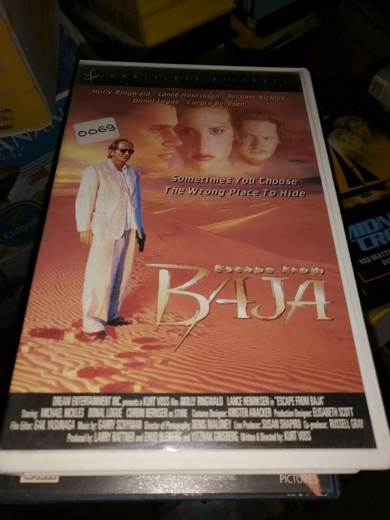 VHS ex-rental - Baja, Cd's en Dvd's, VHS | Film, Vanaf 16 jaar, Ophalen of Verzenden, Gebruikt, Horror