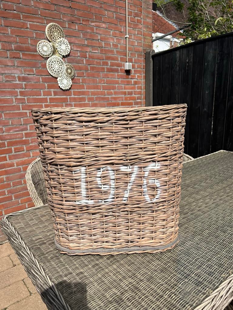 Rieten paraplubak of opbergmand, Ophalen, Gebruikt, Riet