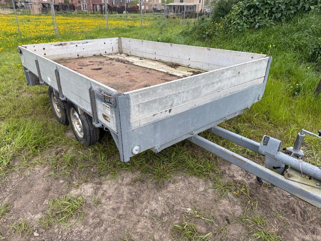 grote aanhanger / plateauwagen, Ophalen, Gebruikt