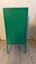 Groene metalen kast met 2 planken, Ophalen, Gebruikt