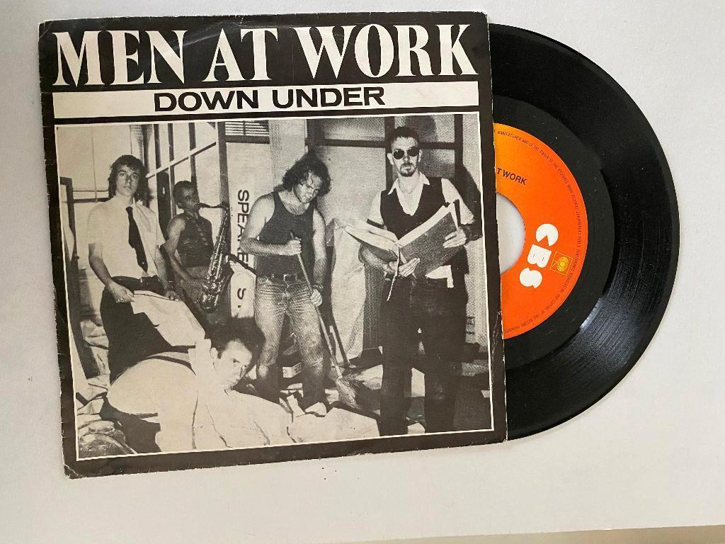 Men At Work - Down Under (1982), Cd's en Dvd's, Vinyl Singles, 7 inch, Single, Ophalen of Verzenden, Zo goed als nieuw
