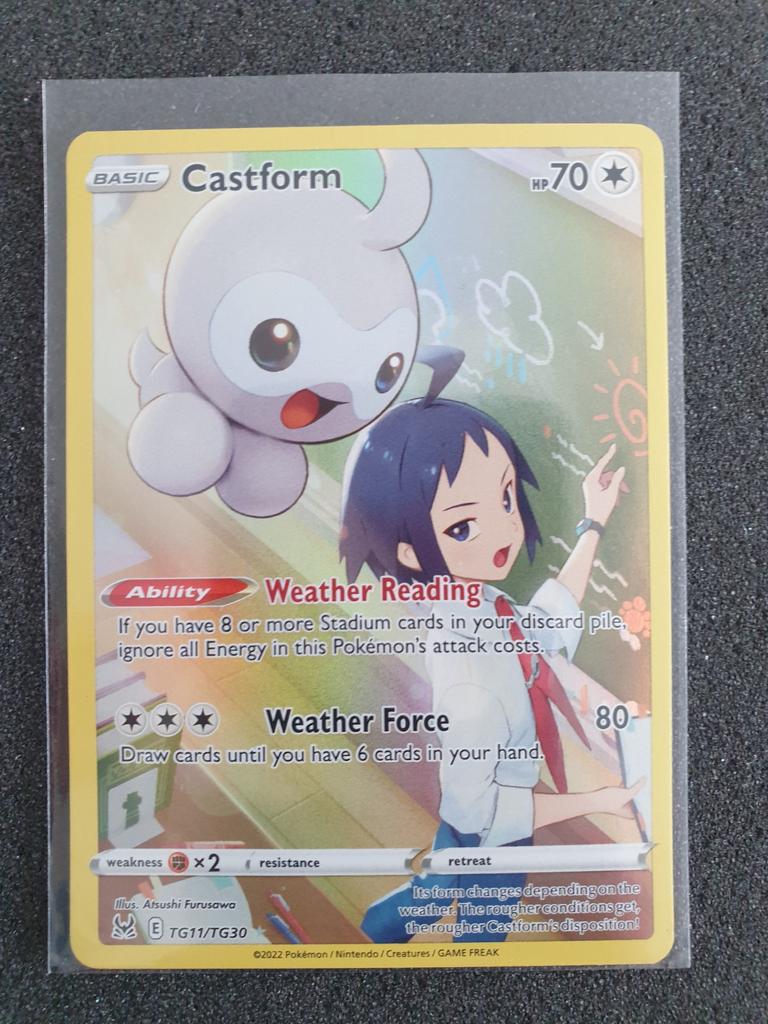 Pokémon kaart Castform #TG11 Lost Origin (2), Ophalen of Verzenden, Zo goed als nieuw, Losse kaart