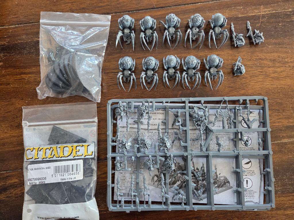 Warhammer Fantasy AOS TOW - Forest Goblin Spider riders, Hobby en Vrije tijd, Wargaming, Ophalen of Verzenden, Zo goed als nieuw