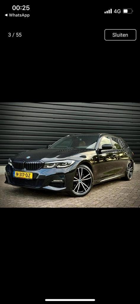 BMW 3-Serie 318i 156pk Aut 2021 Zwart, Automaat, 1998 cc, Achterwielaandrijving, Zwart