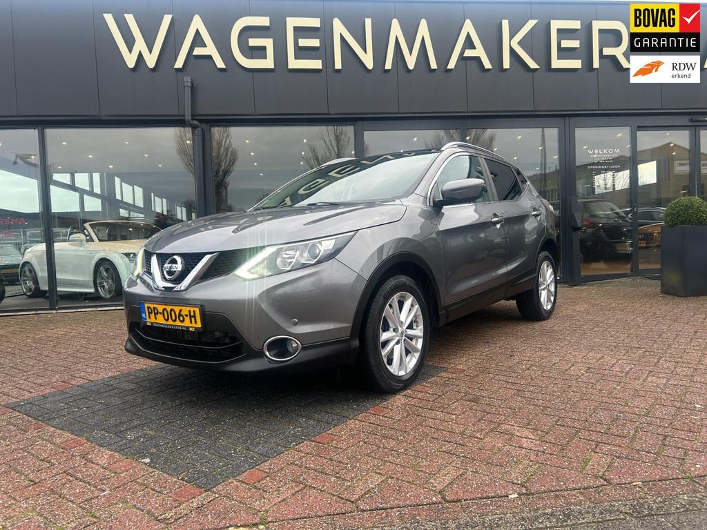 Nissan Qashqai 1.2 Tekna AUT|Clima|Cruise|PANO|DealerOH!, Euro 5, Stof, Gebruikt, 680 kg