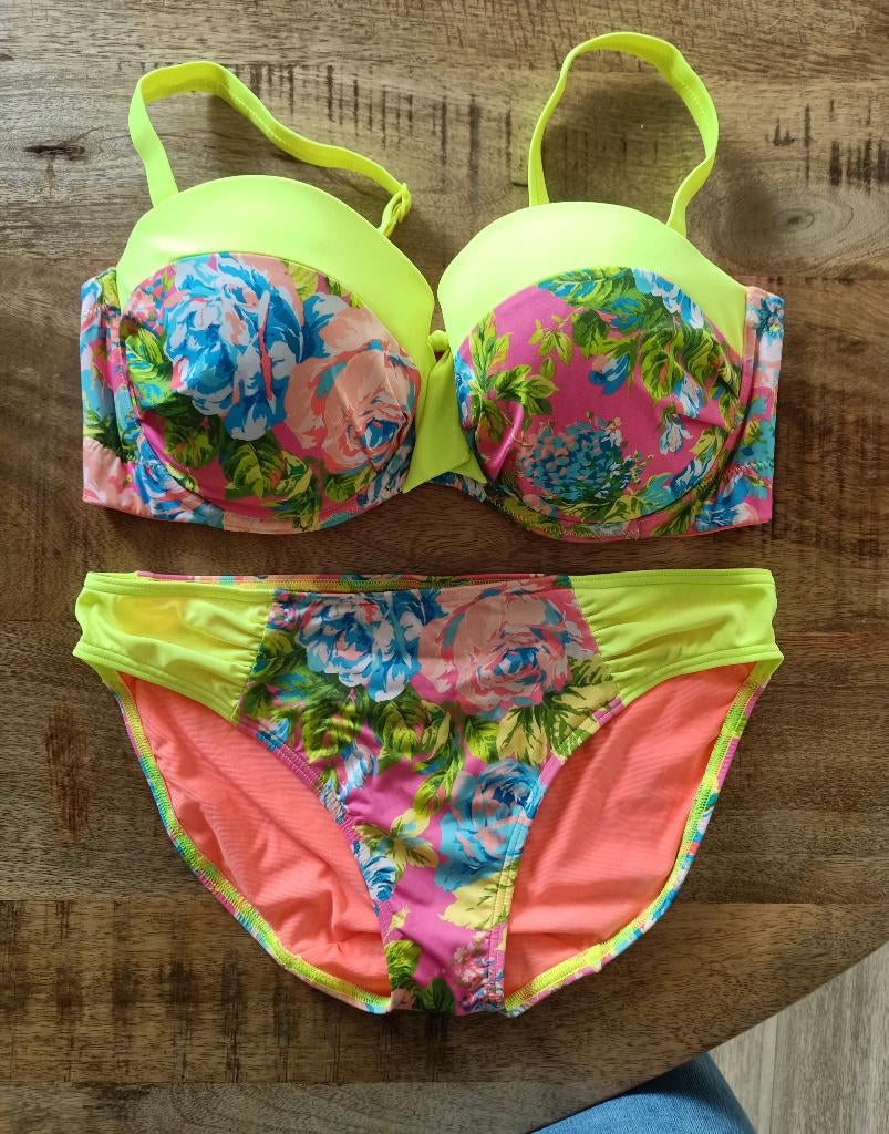 Prima donna bikini 80 D broekje 38 Nieuw geel roze 80D, Geel, Nieuw, Ophalen of Verzenden, Bikini