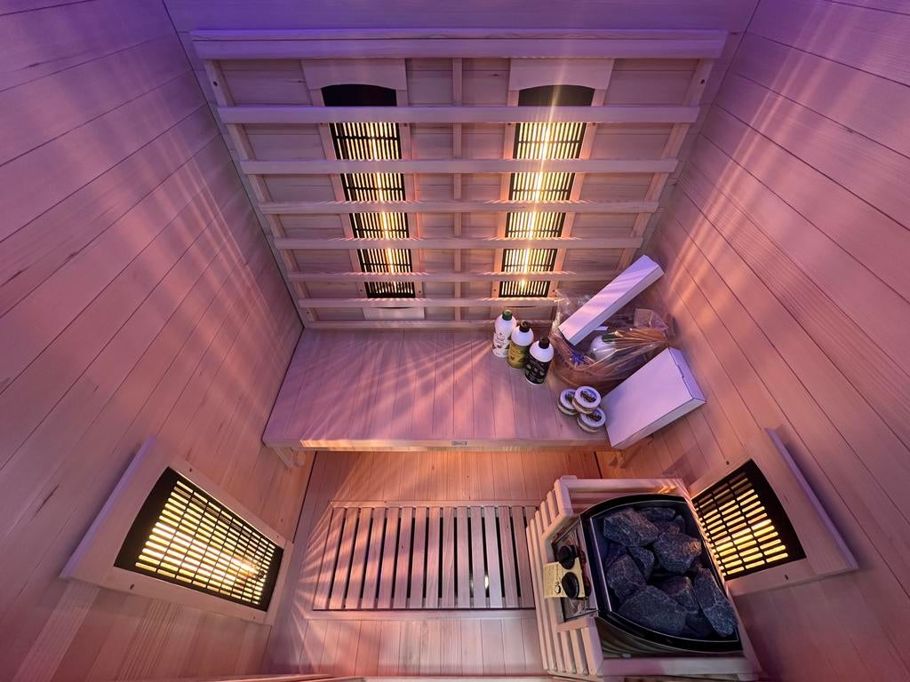 NIEUWE COMBI SAUNA | INFRAROOD + FINSE SAUNA VOOR THUIS, Sport en Fitness, Sauna, Info@inner-stillness.nl, Fins of Traditioneel
