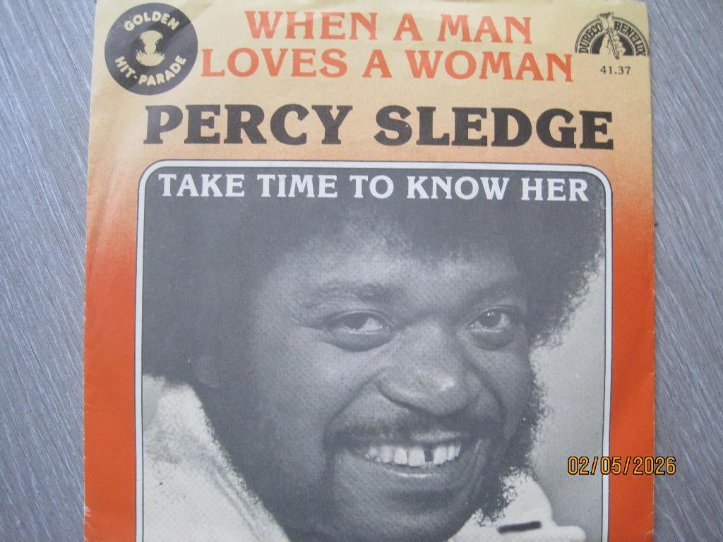 Percy Sledge  -  When a man loves a woman, 7 inch, Single, R&B en Soul, Fotohoes