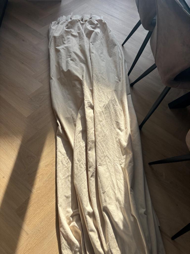 Gordijnen crème, Gebruikt, 200 cm of meer, Ophalen of Verzenden, 200 cm of meer