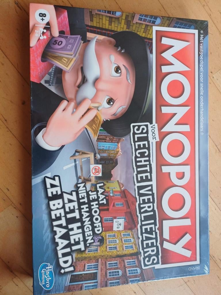 Monopoly voor Slechte Verliezers - Nieuw in verpakking, Hobby en Vrije tijd, Gezelschapsspellen | Bordspellen, Vijf spelers of meer