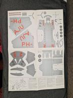 Vintage KLM DC-2 Uiver Bouwplaat - Royal Dutch Air Lines, Hobby en Vrije tijd, Ophalen of Verzenden, Groter dan 1:32, Auto, Overige merken