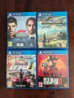 4x PS4 Games: o.a. Red Dead Redemption 2, The Crew 2, Avontuur en Actie, Online, 1 speler, Ophalen of Verzenden