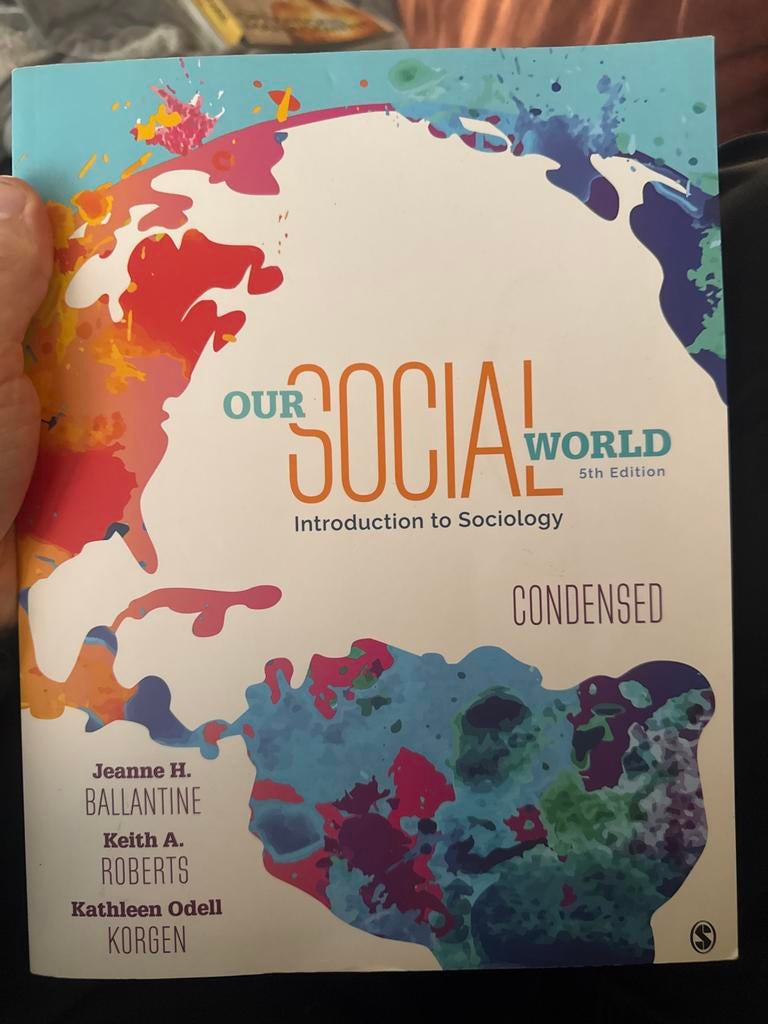 Our Social World: Introduction to Sociology (5th Ed.), Ophalen of Verzenden, Gamma, Zo goed als nieuw, HBO